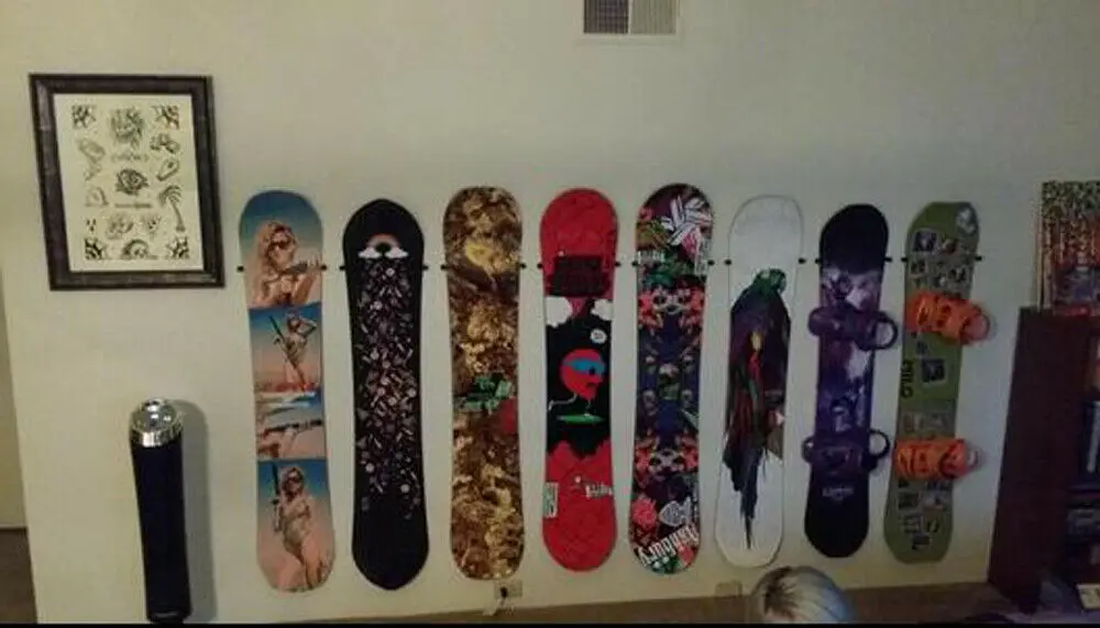 Skateboard Hanger Snowboard Rack Naked Longboard Wall Mount Holder Display 4/PK skateboard rack