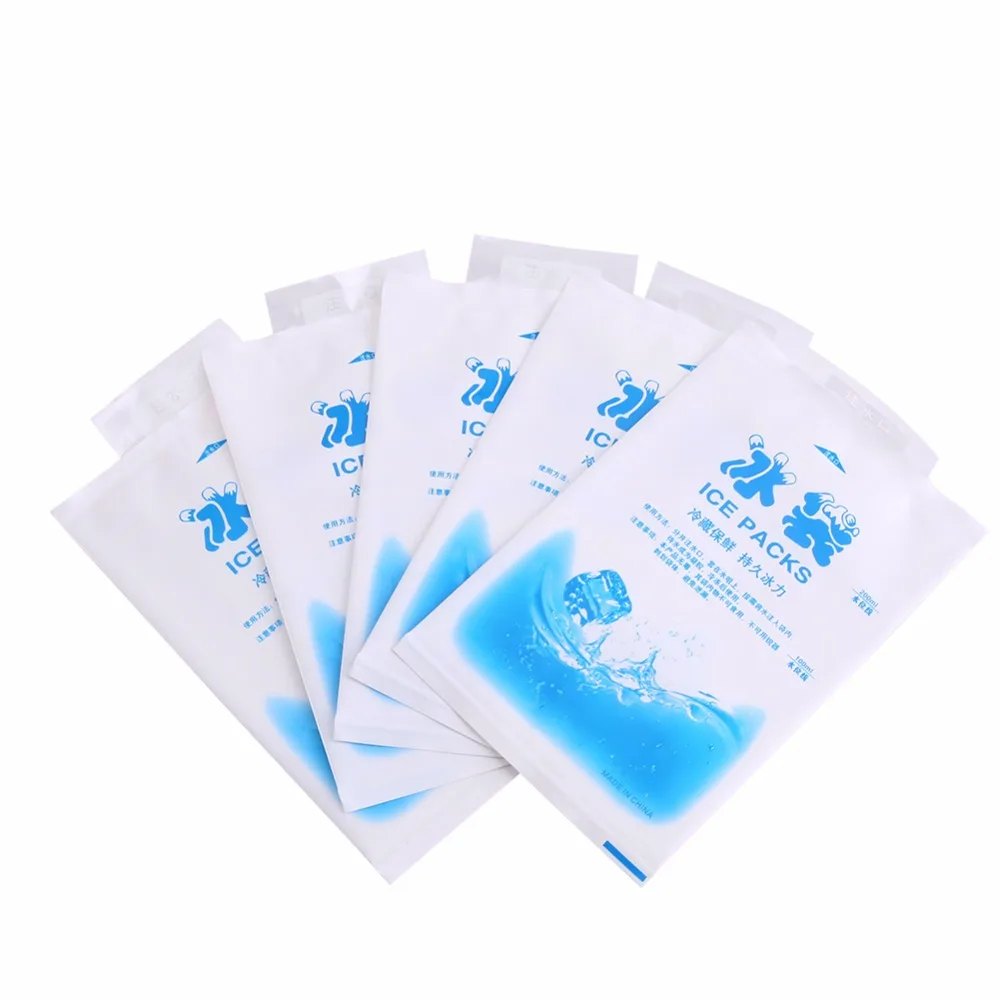 10Pcs Reusable Ice Pack Cooler Picnic Bags Cold Physical Keep Storage Bag For Lunch Box/Medical | Дом и сад