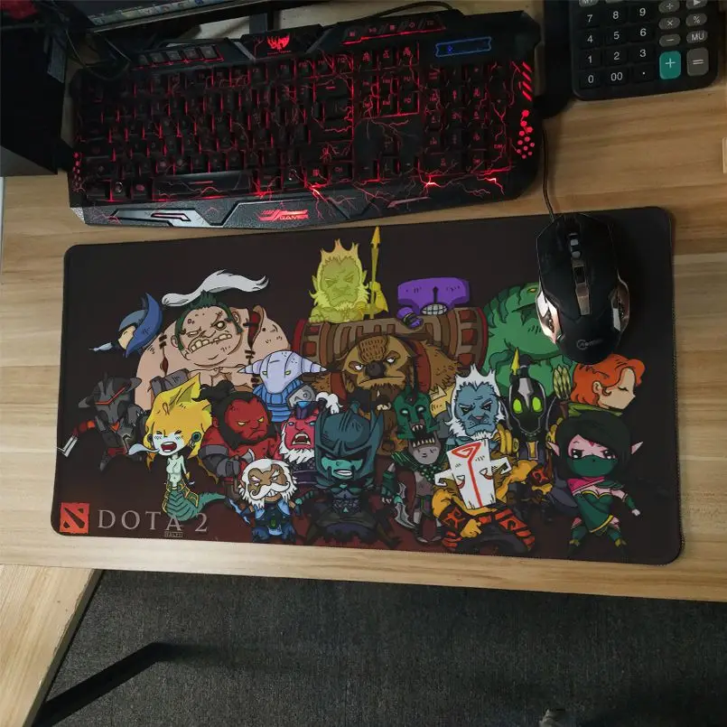  MaiYaCa chibi heroes art dota 2 Large Gaming mouse pad mat For Mechanical optical mouse pad game mo