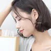 INZATT-pendientes redondos de aro minimalistas para mujer, Plata de Ley 925 auténtica, joyería fina geométrica para fiesta, accesorios 2022 ► Foto 3/6