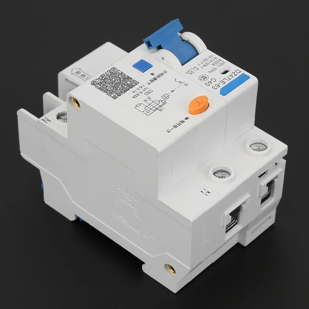 DZ47LE-63 1 P + N C40 40A 230 V заземление утечки защитный автомат-выключатель воздушный переключатель Сегментированный дугогаситель