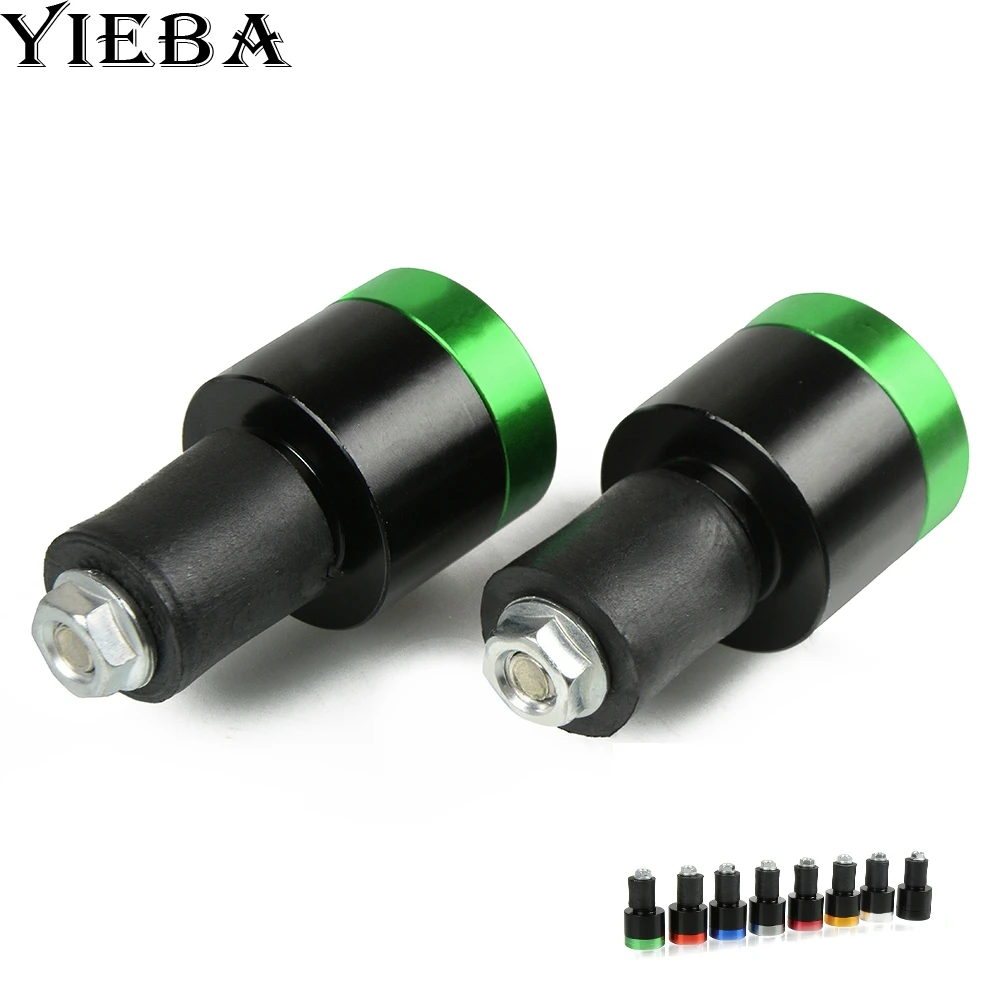 

Motorcycle Handlebar End Handlebar Grips Cap Ends Anti Vibration Silder Plug For KAWASAKI KLX250 NINJA 400 BMW G650GS F650GS