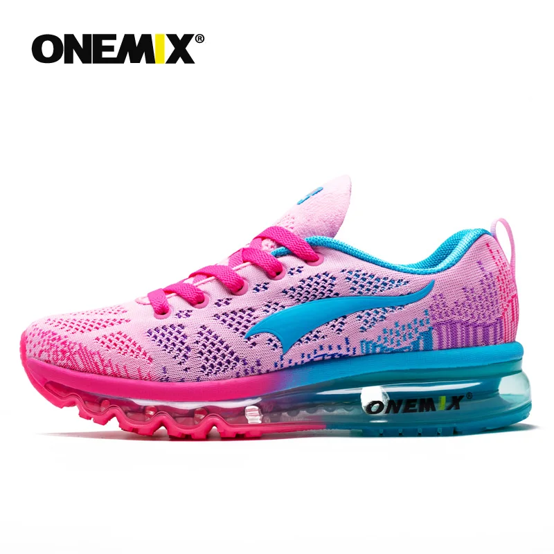 ONEMIX Женская воздушная подушка спортивная обувь для мужчин 3D вязание дышащая