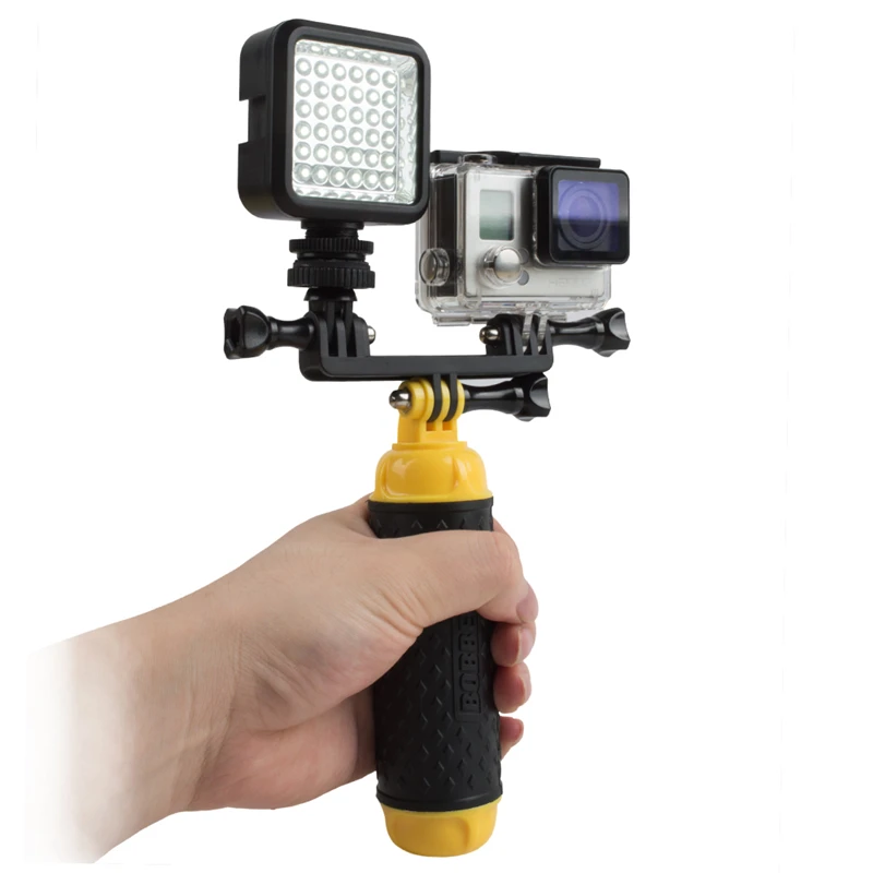 W36 для GoPro вспышка светильник светодиодный вспышка для камеры светильник крепление для спортивной экшн-камеры Go Pro Hero 7 6 5/4/3/2, SONY, крепление для спортивной камеры Xiao mi SJ4000 SJCAM Wi-Fi Камера