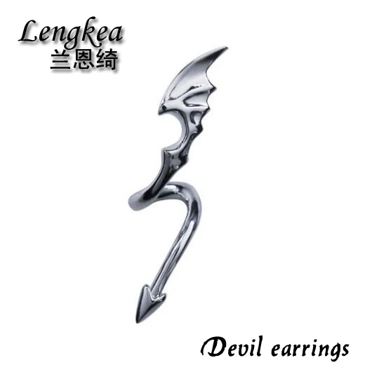 

Lengkea jewelry,fashion personality cool 925 silver stud earring,Little devil arrow,men earrings,girls/boys accessories,gift