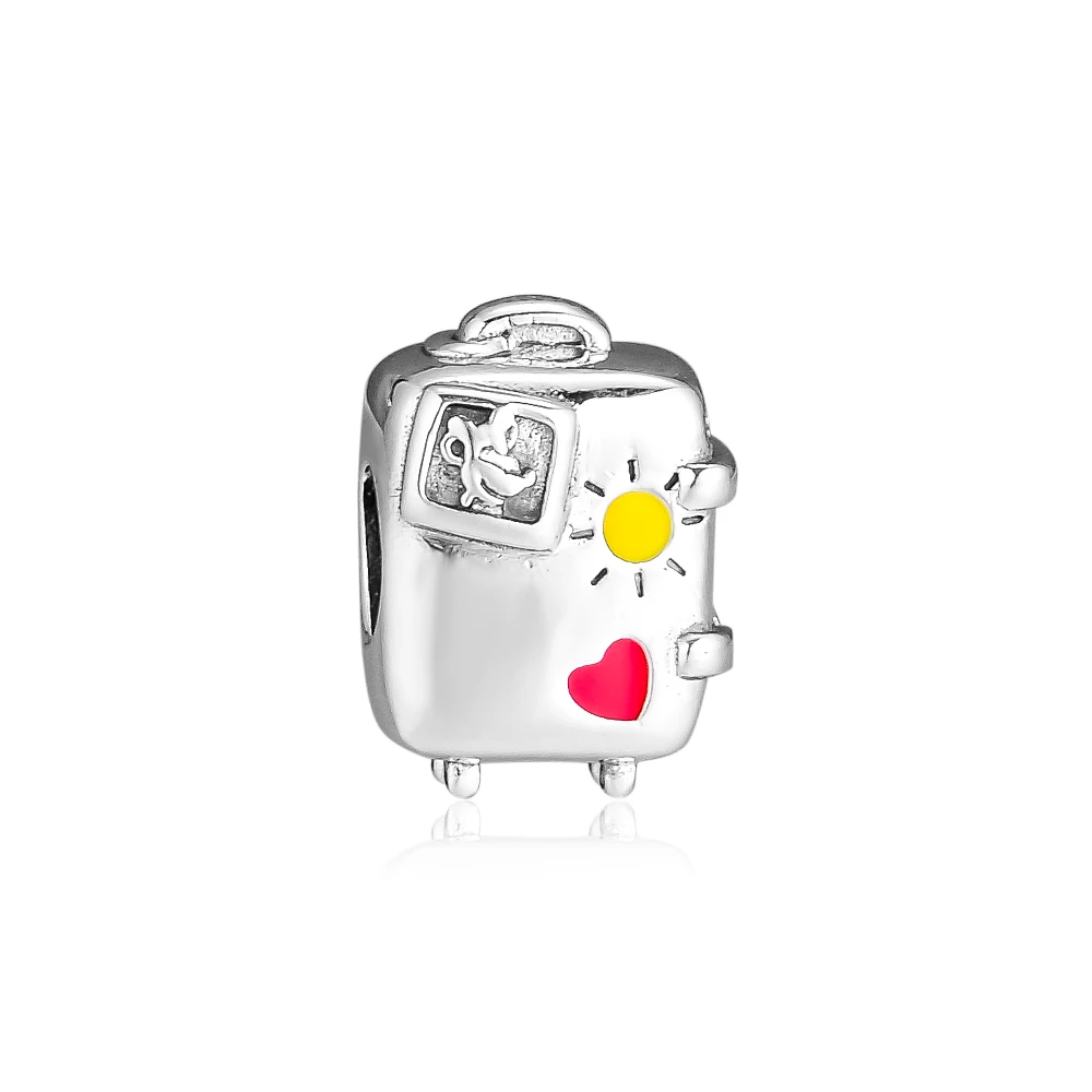 

Pandulaso Mouse Vacay Mode Suitcase Charm DIY beads for Bracelets & Bangles Woman Sterling Silver Jewelry Spring Garden