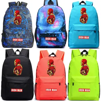 

2020 The Flash Spiderman Iron Man Deadpool Boy Girl School bag Women Bagpack Teenagers Schoolbags Canvas Men Student Backpacks