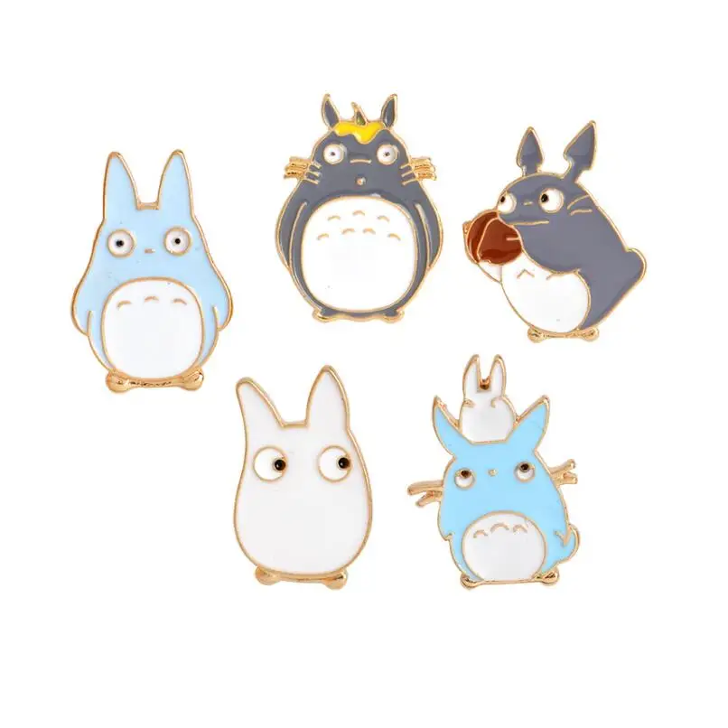 

ShuangShuo DIY Cute Cartoon Brooch Pins Metal Chinchill Brooches for Women Enamel Pin Anime Lapel Pin Badge Vintage Cat Brooch