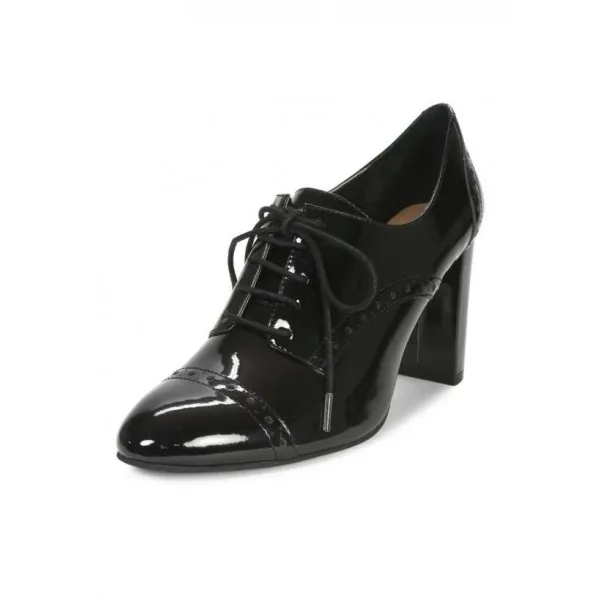 black oxford heels