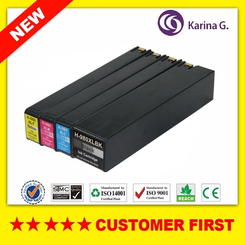 

1SET Ink Cartridge For HP 980XL HP980 HP980XL for HP Officejet Enterprise Color X555dn X555xh X585dn MFP X585f MFP X585z MFP