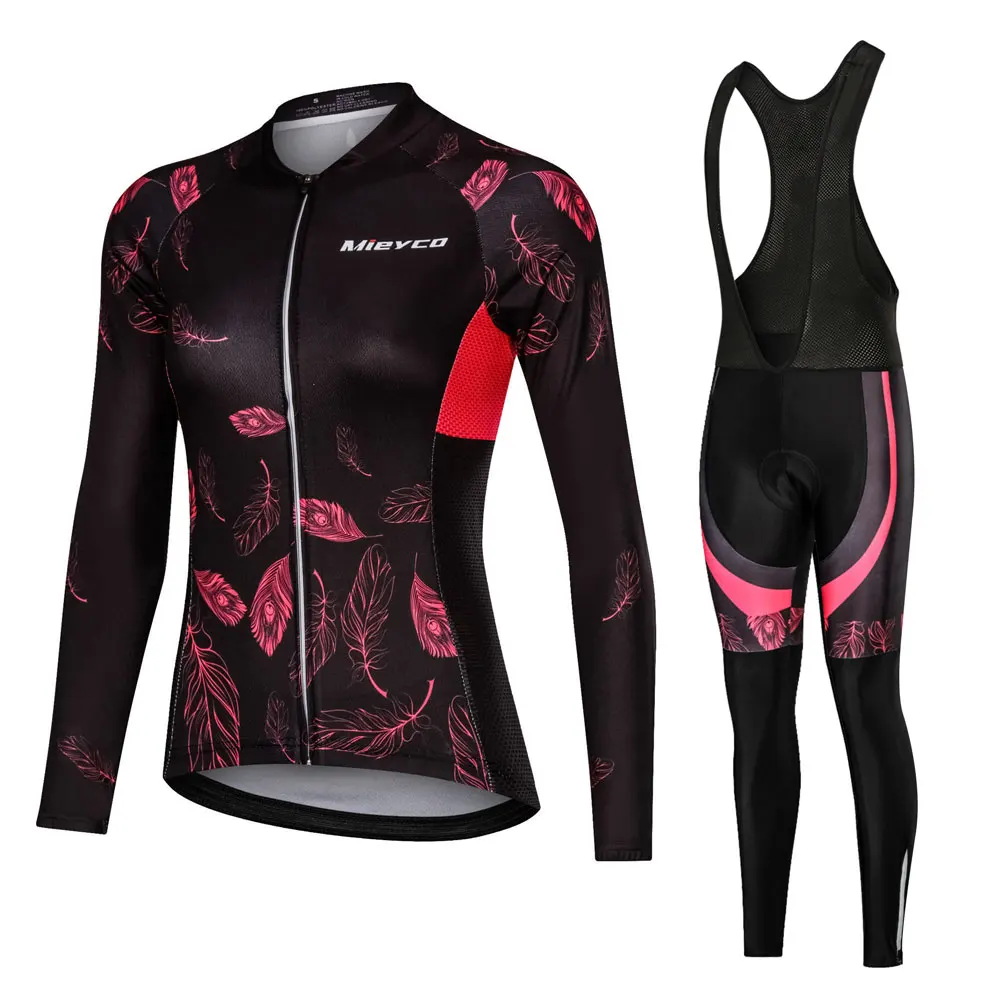 Women Cycling Clothing Cycling Sets Bike Uniform Female Long Sleeve