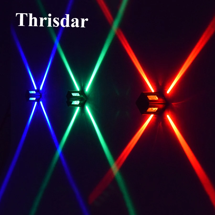

Thrisdar 4PCS 3W Outdoor LED Cross Porch Wall Light Aisle Balcony Background Cross Starlight Bar KTV Villa Exterior Wall Lamp