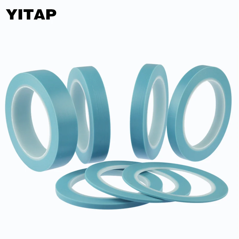 

YITAP Blue High Temperature Single Sided Adhesive PVC Fine Line Masking Tape Car Auto Body Shops Paint Fineline Tape