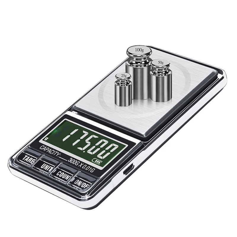Digital Jewelry Scale 0.01g 300g Electronic Balance Gram Tool Diamond Gold Bijoux Sterling