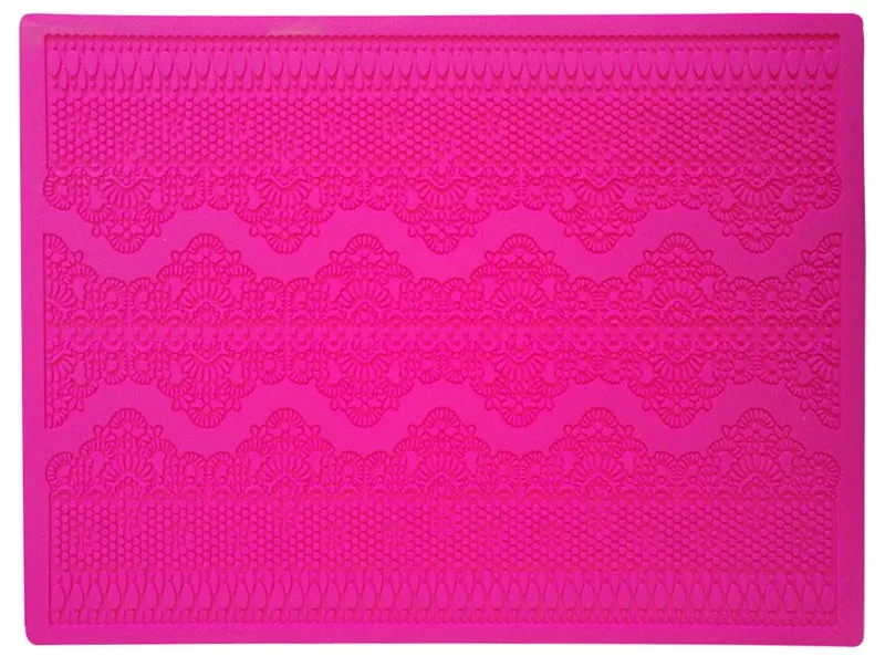 High Quality Silicone Fondant Mat Kitchen Flower Pattern Lace Mold For Cake Decorating