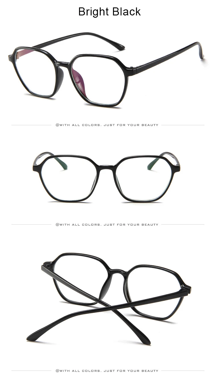 KOTTDO New Retro Glasses Frame Fashion Computer Glasses Frame Polygonal Glasses Frame Prescription Eye Glasses Frame Women