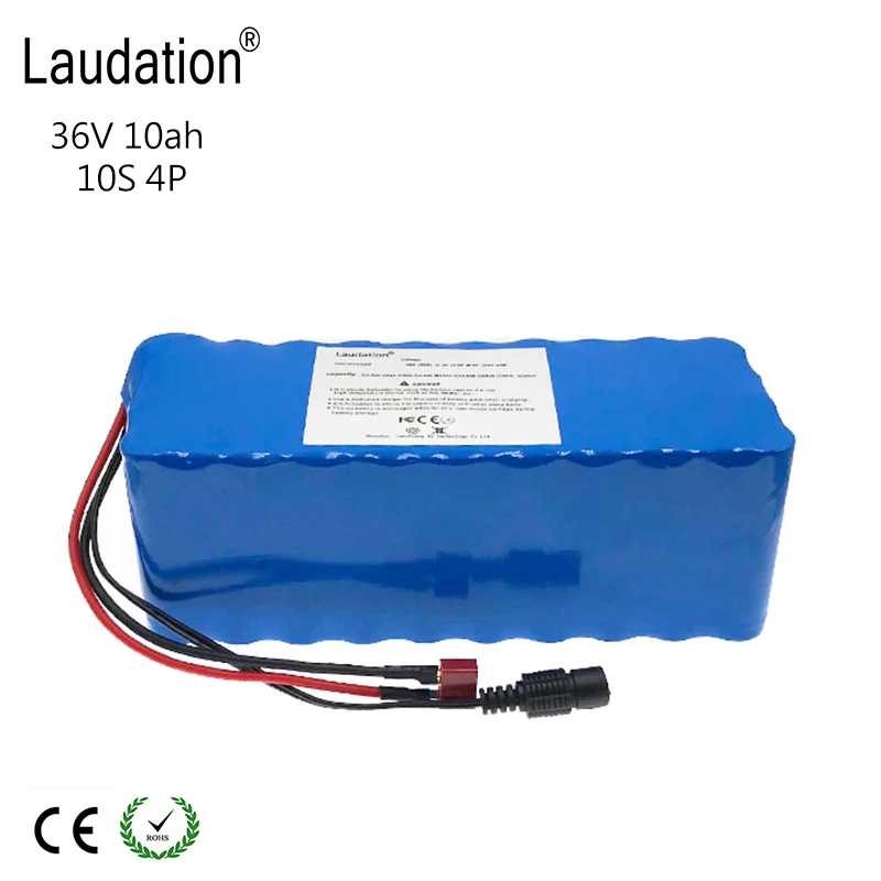 Laudation 36 v 10ah электрический велосипед батареи 18650 36 V 8ah 10ah 12ah 500 W высокой Мощность и Ёмкость 42 V мотоцикл самокат с BMS