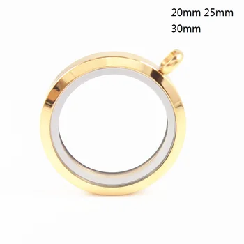 

Waterproof! stainless steel screw loating locket ( 20mm 25mm 30mm ) gold floating charms memory lockets pendant for diy jewelry