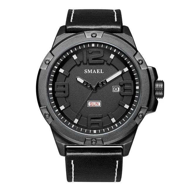 

Waterproof Calendar Quartz Wristwatches SMAEL Watch Men Big Dial relogio Man Watches Digital 1313 Sport Digital Watches Bracelet