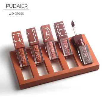 

2018 Pudaier Brand Makeup Waterproof Long Lasting Colors Lip Gloss Tint Red Velvet Pigment Matte Lipgloss Kit Gifts