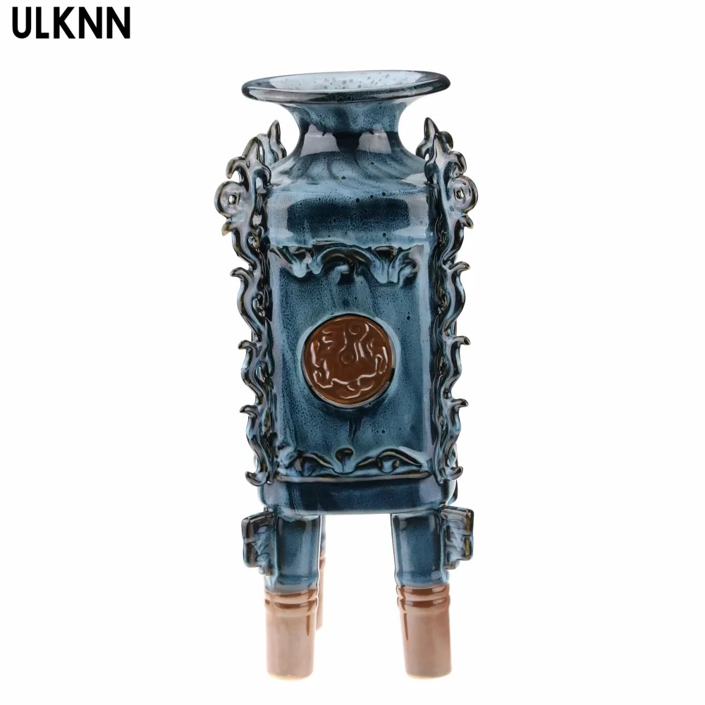 

ULKNN China Jun Porcelain Chinese Style Home Crafts Office Decorative Bottles Indoor Ceramic Decorative Bottles Creative Gifts