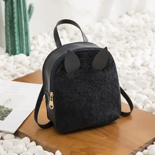 Small Backpack Korea Version Of New Rabbit Hair Shell Type Zero Wallet Shoulder Bags Fur Travel Organizer Cute Bags Container