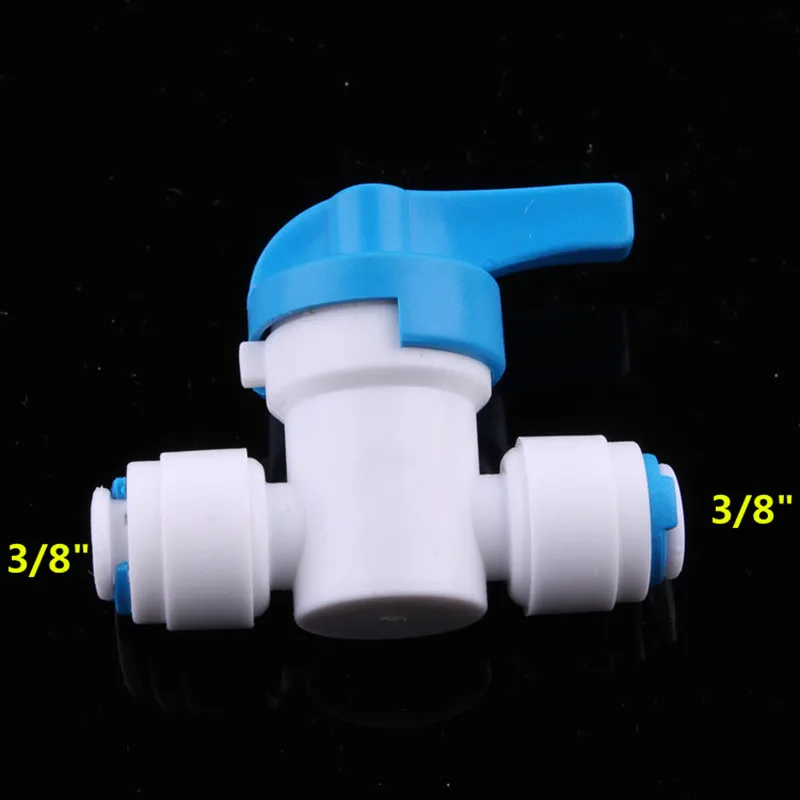 

Equal Straight 3/8" OD Tube Quick fitting ball valve Aquarium RO Water System