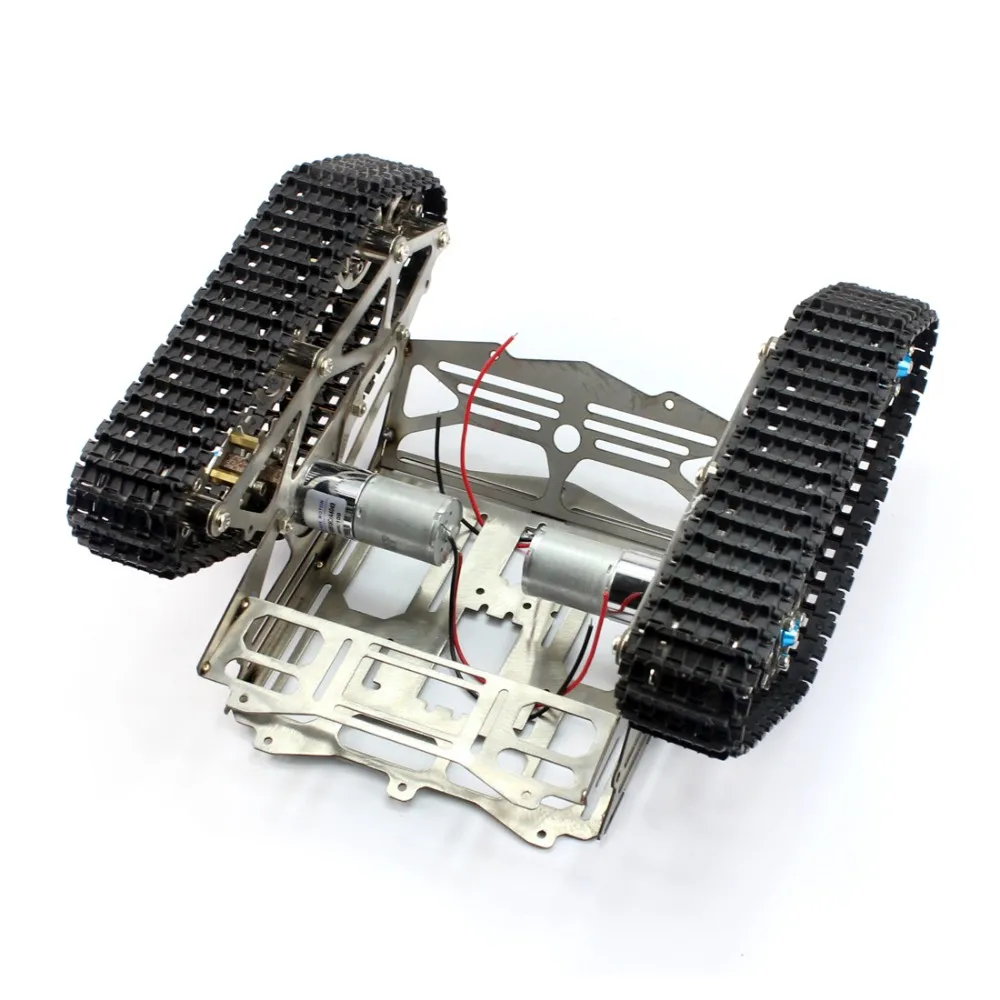 ROBOT CHASSIS TRACK Arduino Tank Chassis Wali w/ Motor Stainless Stee ...