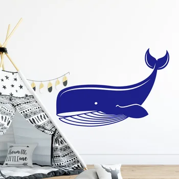 

Diy Whale Wall Sticker Removable Self Adhesive Watercolo For Kids Rooms Home Decor Wall Stickers Waterproof Wallpaper