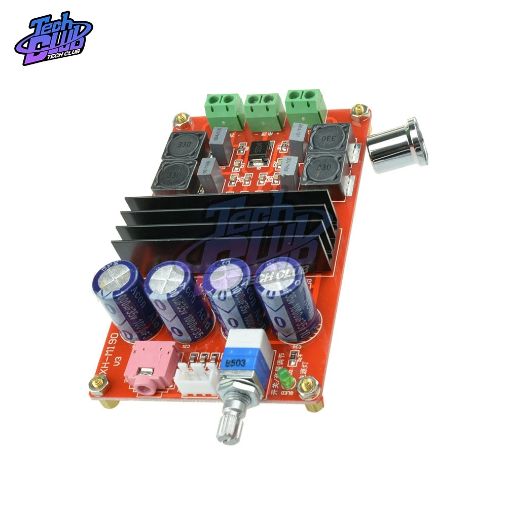 2*100W TPA3116 2.1 Digital Audio Amplifier Board XH-HM190 TPA3116D2 Subwoofer Speaker Power Amplifier DC12V-24V