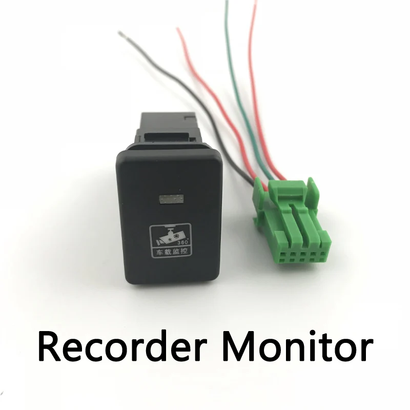 

Power Radar Parking Mirror Volume Camera Recorder Monitor Music Switch Button wire For Toyota RAV4 Prado (2010-2018) LC 150