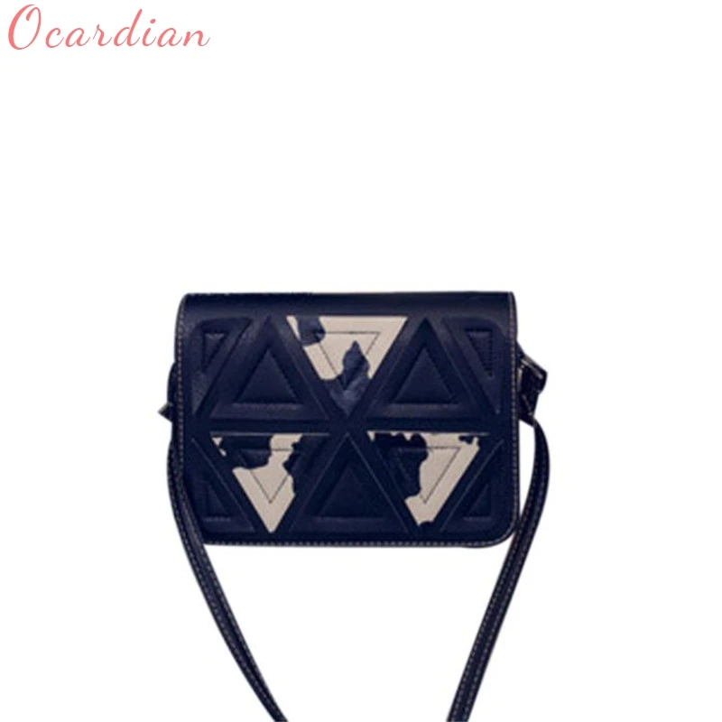 

OCARDIAN Handbag Casual Clutch Bag Female Polyester Tote Shoulder Bag Female Handbags Triangle Stitching Retro Messenger jan23