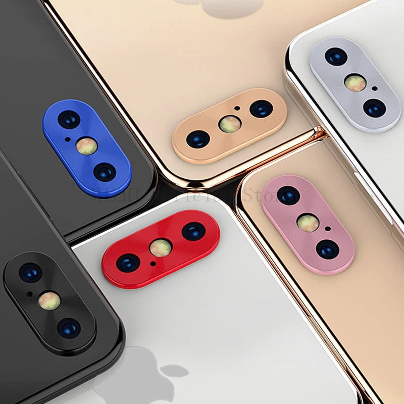 Для iPhone 7 8 Plus X XS MAX XR Защитная пленка для объектива камеры металлическая защитная