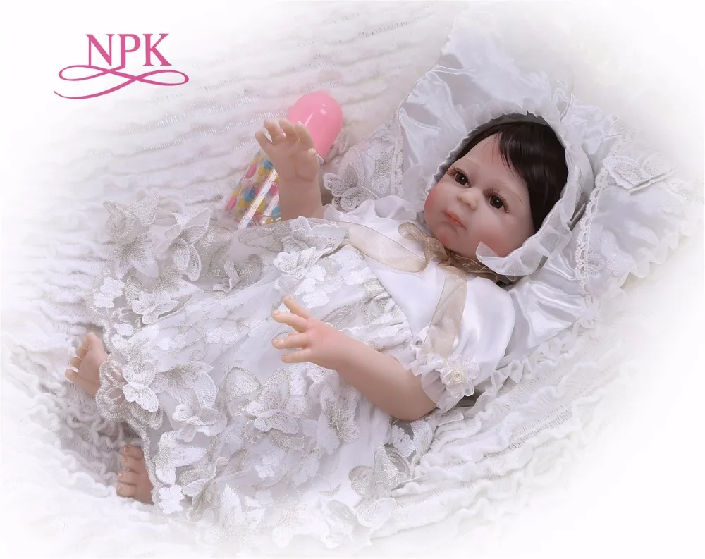 

Boneca Reborn bebe corpo de silicone inteiro 20"50cm de silicone real reborn girl baby dolls toys for children gift