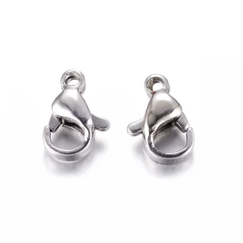 

200pcs 304 Stainless Steel Grade A Lobster Claw Clasps Hook DIY necklace bracelet Jewelry Making supplies Accessories F60