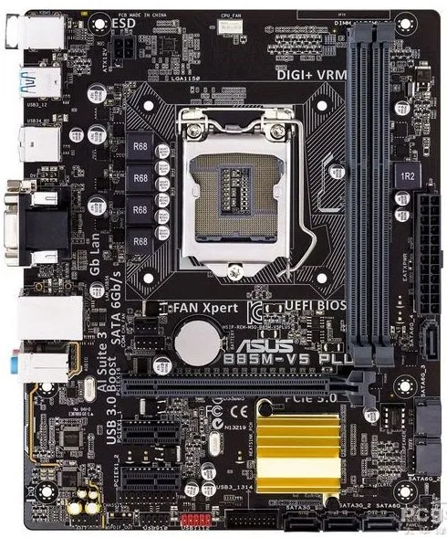 Оригинальная настольная Материнская плата Asus B85M-V5 PLUS B85 LGA 1150 i7 i5 i3 DDR3 16G |