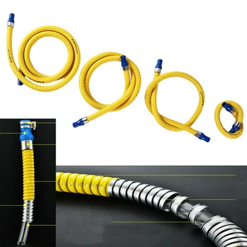 

3 Layer Domestic Gas Water Heater Connected To Explosion-proof Gas Pipe Copper Fittings Quick Plug Female Joint 1m/1.5m/2m