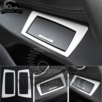 

2 Pcs/set Cigarette Case Ashtray Arm Car Door Cover Trim Sticker For BMW X1 F48 2016 2017 Car Accessories