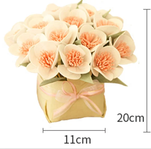 Needle Felting Kit Wool Felting Kit Sewing Craft Kit Sunflower flower bouquet Felt kit Non-woven cloth Craft DIY Sewing set Felt Handwork Material DIY needlework supplies