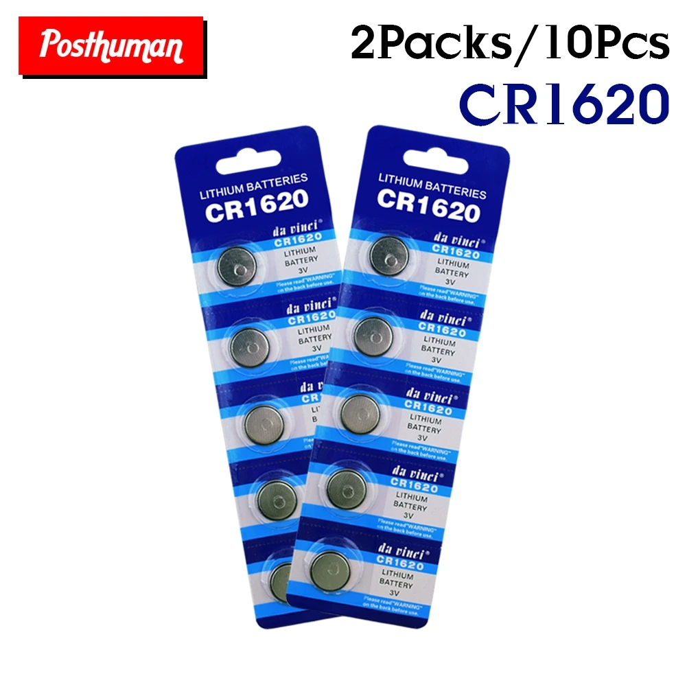 

10pcs CR1620 Button Pila 3v Lithium Bateria Replacement For Toy Calculator Laser Pointer Motherboard Remote Control CR1620