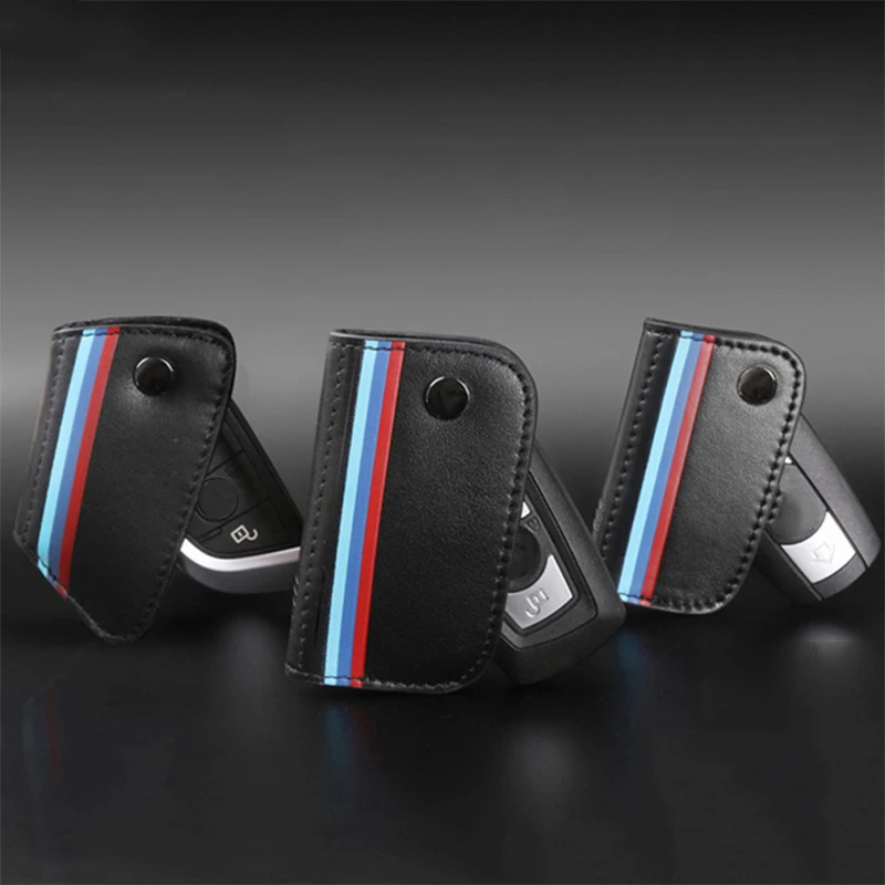 Genuine Leather Key Holder Case Cover For Bmw E90 F30 F34 F10 E70 E71 X1 X3 X4
