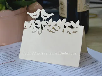 

Personalized birds baby shower place cardsTable Name Number Place Card