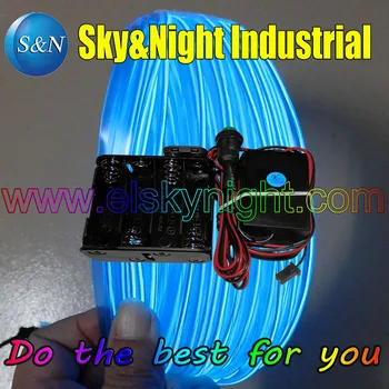 

2.3mm Welted(skirt) wire 12M+8AA inverter-Blue color +Free Shipping
