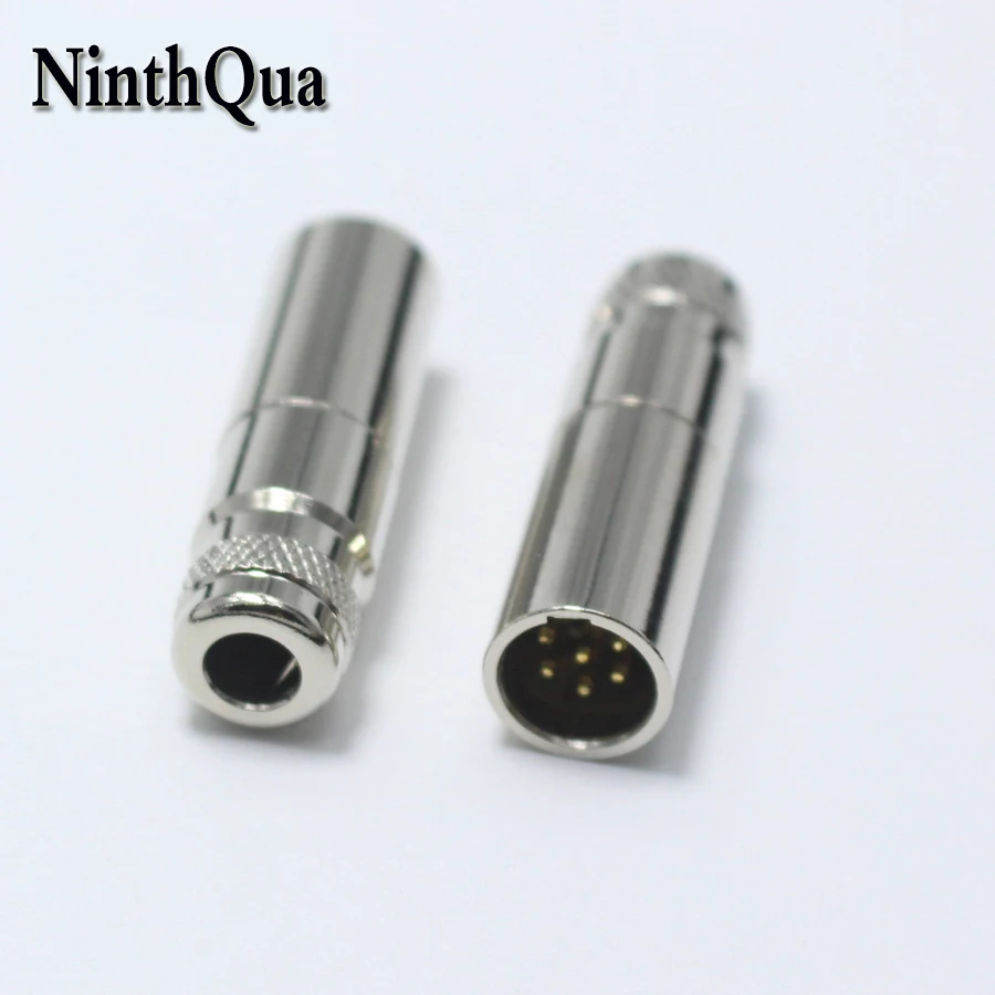 1pcs Mini XLR Male Plug with 6 Pin Small 6P Audio Metal Microphone Connector MIC Adapter for OD5mm Cable | Обустройство дома