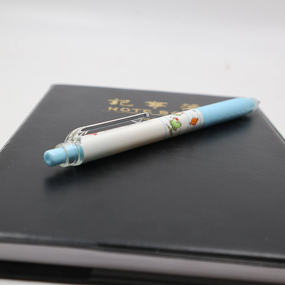 Маленькая стираемая гелевая ручка в свежем Стиле, черные и синие чернила, 0,5 мм, перо, волшебное письмо, каваи, нейтральная ручка, Студенческая, школьная, подарочная ручка