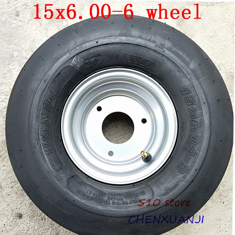 

15X6.00-6 for 168CC Karting Go Kart Motorcycle Wheel Rim With Tubeless Tire Tyre good quality