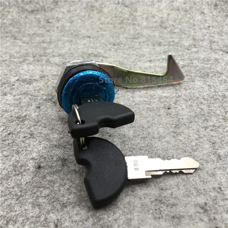 Yecnecty 1PC Motorcycle Rear Trunk Lock With 2 Keys CNC Electric Bike