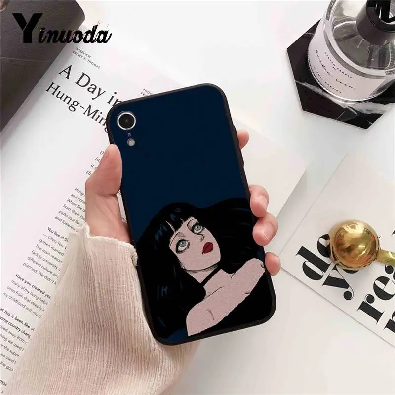 Cartoon girl eye face flower fashion Love Heart
