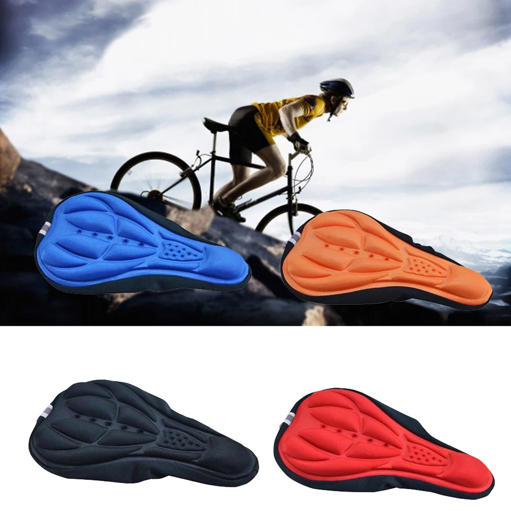 

3D Soft Bike Saddle Bicycle Seat Parts Cycling Silicone Seat Mat Comfortable Cushion Seat Cover Saddle for a Bicycle Bike Sale