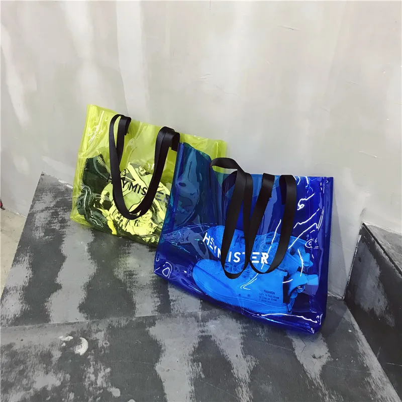 COZMOZ прозрачная сумка из пластика, ПВХ, сумки на плечо, женская летняя пляжная сумка, модная женская сумка для девочек, ручная Желейная сумка, сумка